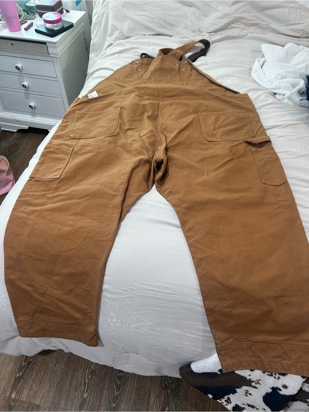 Carhartt Brown Cargo Carpenter Overalls